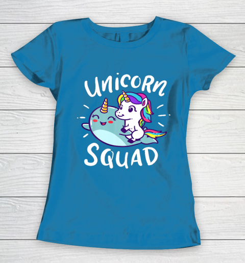 Unicorn Squad Narwhal Funny Cute Birthday Party Present Gift Women's T-Shirt 6