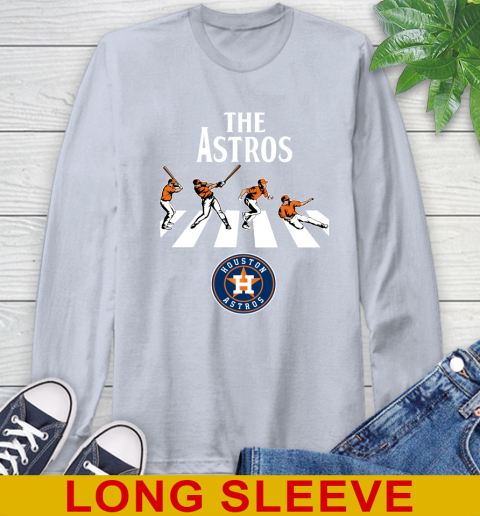 MLB Baseball Houston Astros The Beatles Rock Band Shirt Long Sleeve T-Shirt 6