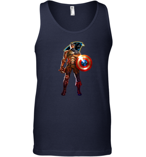 NFL Captain America Carolina Panthers Tank Top - Rookbrand