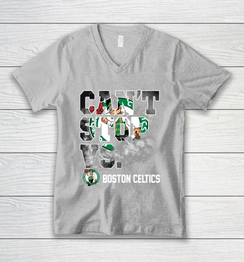 NBA Boston Celtics Basketball Can't Stop Vs V-Neck T-Shirt 3