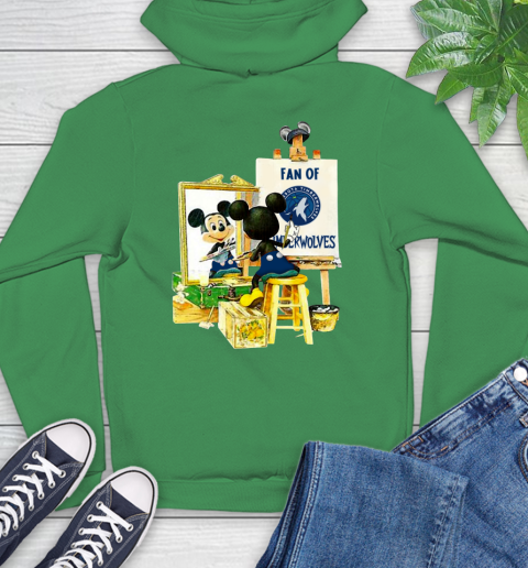 NBA Basketball Minnesota Timberwolves Mickey Drawing Shirt 21