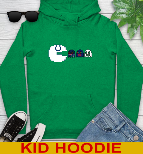 Indianapolis Colts NFL Football Pac Man Champion Youth Hoodie 8