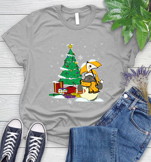 Washington Redskins NFL Football Cute Tonari No Totoro Christmas Sports Women's T-Shirt 5