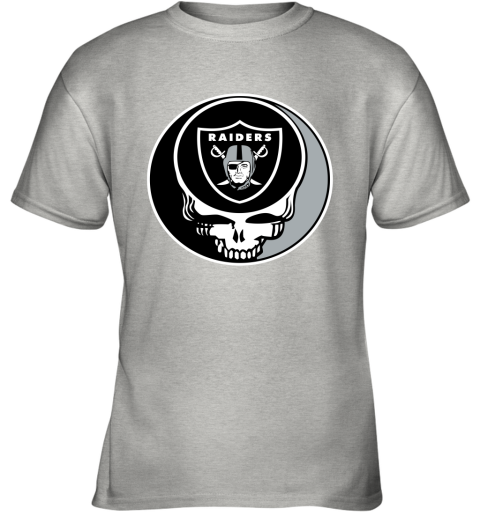 NFL Oakland Raiders Grateful Dead Rock Band Football Sports DBVHoKTAq6W youth t shirt 26 95 151514 front ash