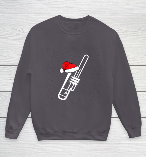 Christmas Gift Trombone Santa Trombone Funny Xmas Pajama Youth Sweatshirt 5