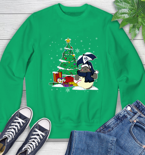 New York Yankees MLB Baseball Cute Tonari No Totoro Christmas Sports Sweatshirt 7