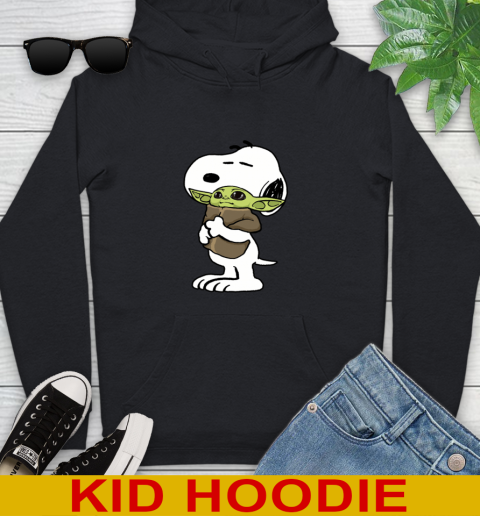 Snoopy Hugging Baby Yoda Shirt 135