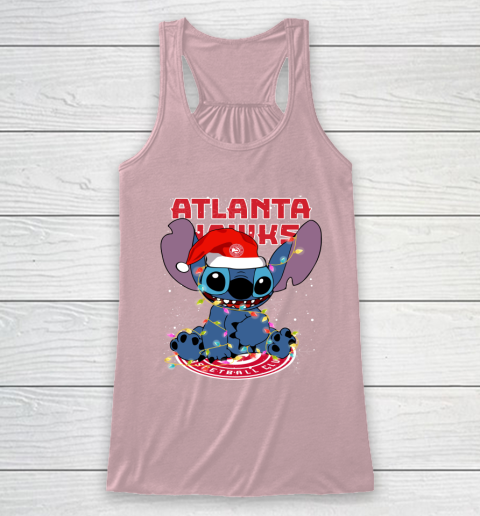 Atlanta Hawks NBA noel stitch Basketball Christmas Racerback Tank 5