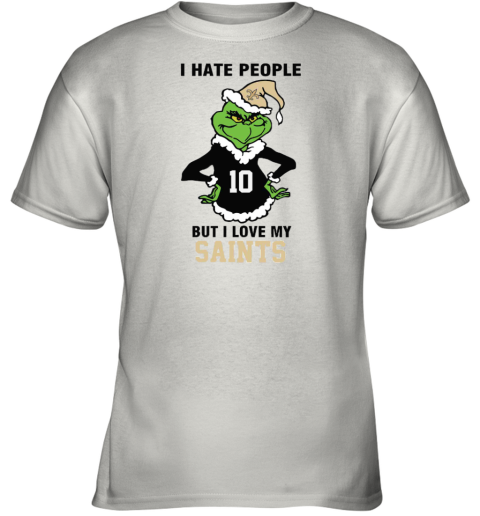 I Hate People But I Love My Saints New Orleans Saints NFL Teams Youth T-Shirt
