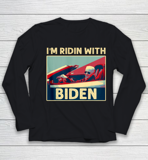 I'm Riding With Joe Biden Youth Long Sleeve