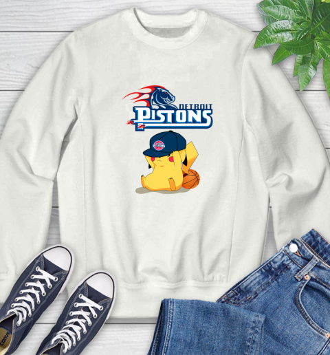 NBA Pikachu Basketball Sports Detroit Pistons Sweatshirt