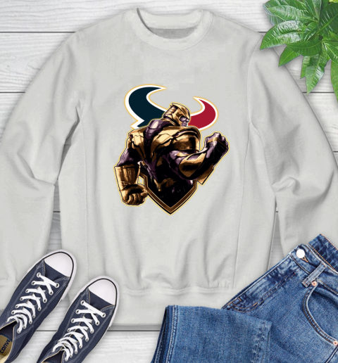 NFL Thanos Avengers Endgame Football Sports Houston Texans Sweatshirt 5