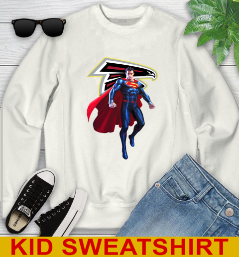 NFL Superman DC Sports Football Atlanta Falcons Youth Sweatshirt