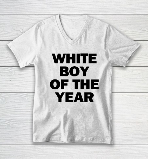 White Boy Of The Year V-Neck T-Shirt