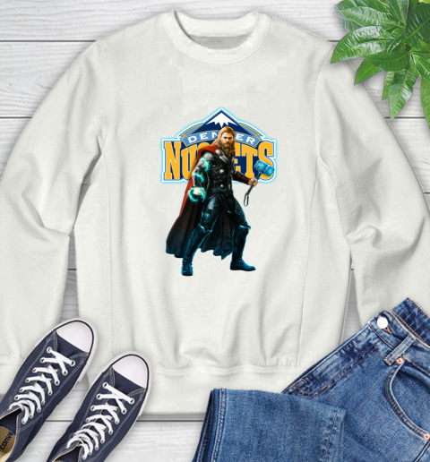 NBA Thor Avengers Endgame Basketball Denver Nuggets Sweatshirt