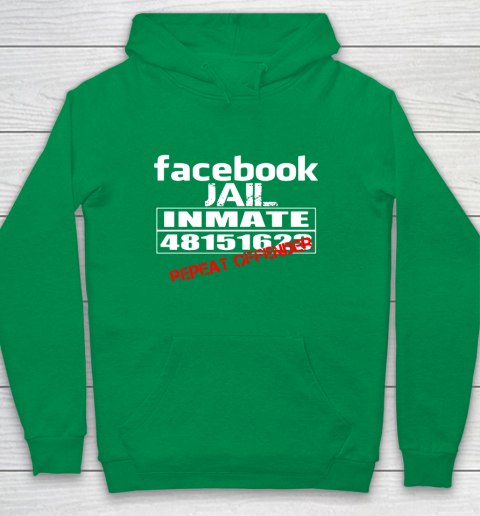 Facebook Jail tshirt Inmate 48151623 Repeat Offender Youth Hoodie 4
