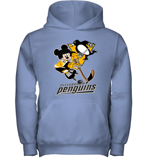 NHL Hockey Mickey Mouse Team Pittsburgh Penguins Hoodie 