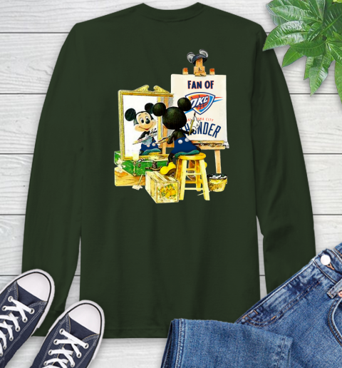 NBA Basketball Oklahoma City Thunder Mickey Drawing Shirt 59