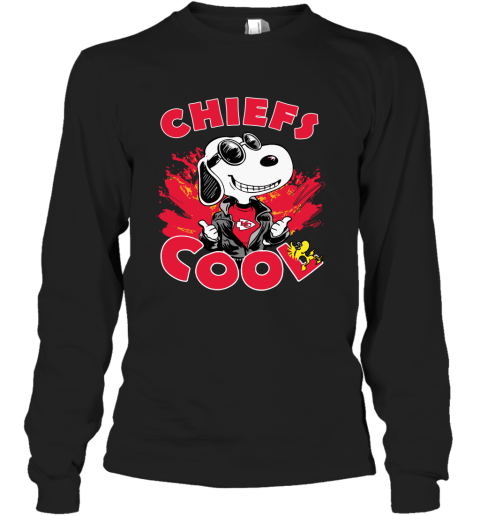 Kansas City Chiefs Snoopy Joe Cool We're Awesome Long Sleeve T-Shirt