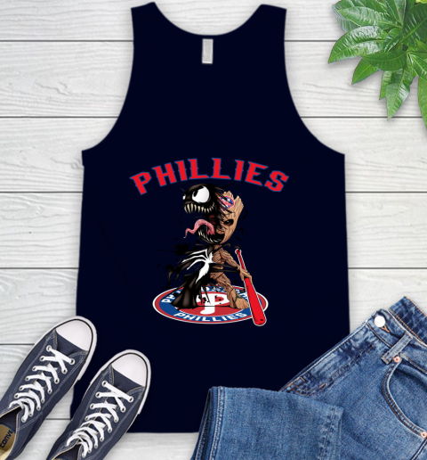MLB Philadelphia Phillies Baseball Venom Groot Guardians Of The Galaxy Tank Top 3