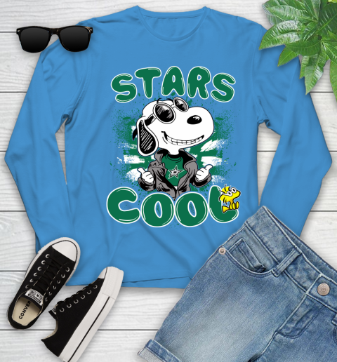 NHL Hockey Dallas Stars Cool Snoopy Shirt Youth Long Sleeve 7