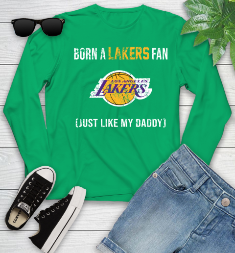 NBA Los Angeles Lakers Loyal Fan Just Like My Daddy Basketball Shirt Youth Long Sleeve 7 NBA Los Angeles Lakers Loyal Fan Just Like My Daddy Basketball Shirt Youth Long Sleeve - Image 7