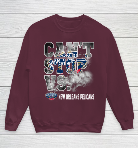 NBA New Orleans Pelicans Basketball Can't Stop Vs Youth Sweatshirt 4