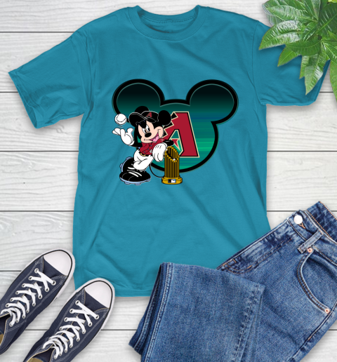 MLB Arizona Diamondbacks The Commissioner's Trophy Mickey Mouse Disney T-Shirt 8