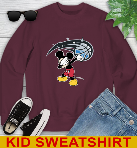 Orlando Magic NBA Basketball Dabbing Mickey Disney Sports Youth Sweatshirt 5
