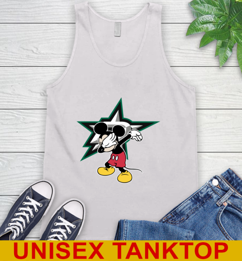 Dallas Stars NHL Hockey Dabbing Mickey Disney Sports Tank Top