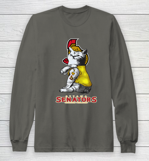 NHL My Cat Loves Ottawa Senators Hockey Long Sleeve T-Shirt 5