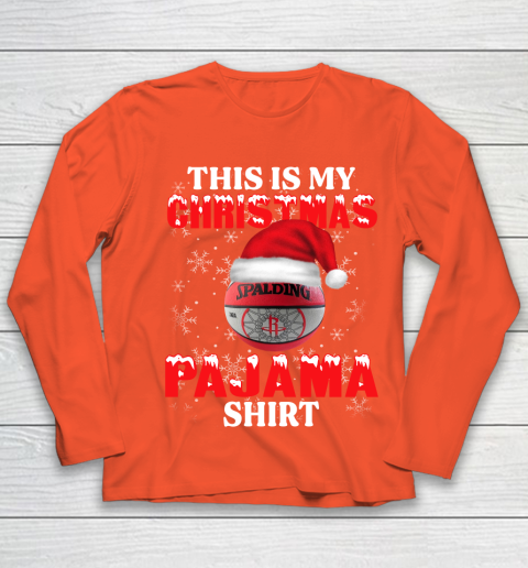 Houston Rockets This Is My Christmas Pajama Shirt NBA Youth Long Sleeve 3