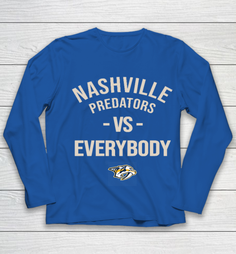 Nashville Predators Vs Everybody Youth Long Sleeve 7