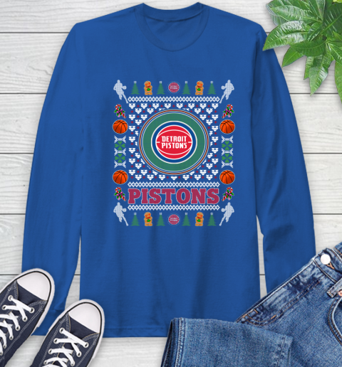 Detroit Pistons Merry Christmas NBA Basketball Loyal Fan Ugly Shirt 65