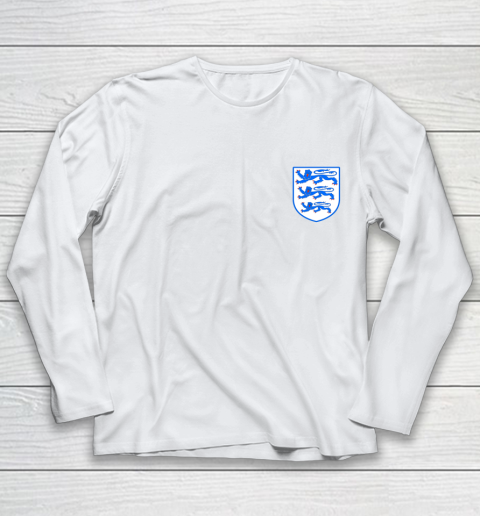 Three Lions On A Shirt European Football England Euro Youth Long Sleeve