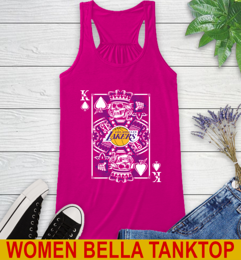 Los Angeles Lakers NBA Basketball The King Of Spades Death Cards Shirt Racerback Tank 6