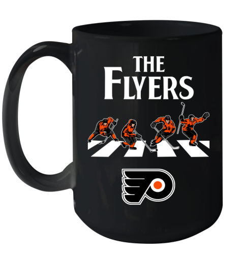 NHL Hockey Philadelphia Flyers The Beatles Rock Band Shirt Ceramic Mug 15oz