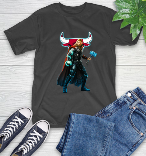 NBA Thor Avengers Endgame Basketball Chicago Bulls T-Shirt 2