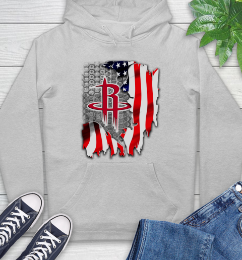 Houston Rockets NBA Basketball American Flag Hoodie 6