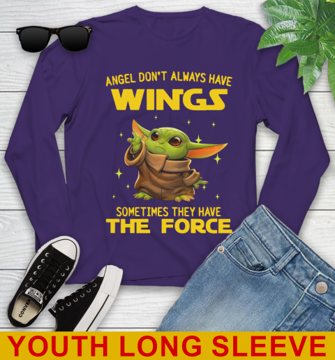 Baby Yoda Angel Don't Always Have Wings They Have The Force Shirt 120