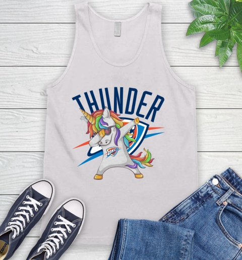 Oklahoma City Thunder NBA Basketball Funny Unicorn Dabbing Sports Tank Top