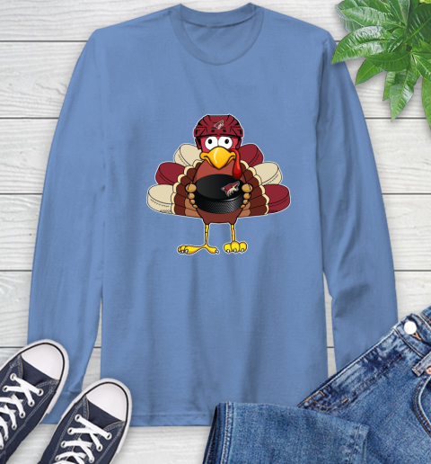 Arizona Coyotes Turkey Thanksgiving Day Long Sleeve T-Shirt 11