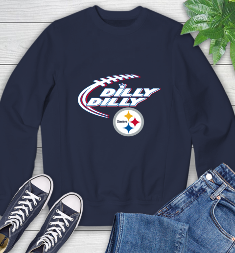 NFL Pittsburgh Steelers Dilly Dilly Football Sports Sweatshirt 3