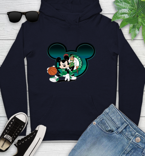 NBA Boston Celtics Mickey Mouse Disney Basketball Youth Hoodie 4