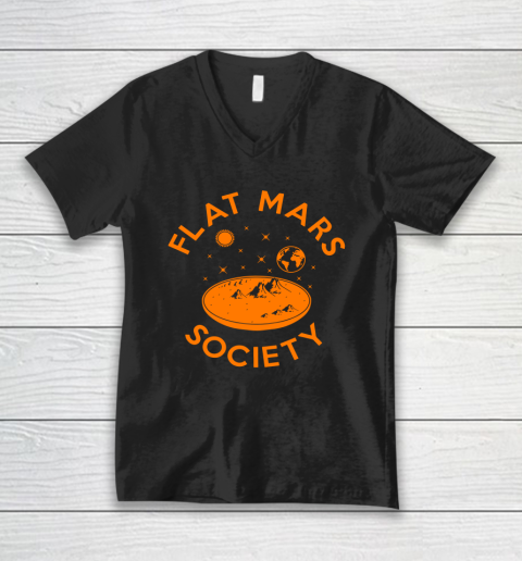 Flat Mars Society Shirt V-Neck T-Shirt Flat Mars Society Shirt V-Neck T-Shirt