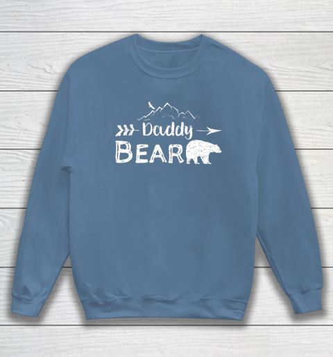 Mens Daddy Bear Shirt Matching Family Mama Papa Bear Camping Sweatshirt Tee For Sports