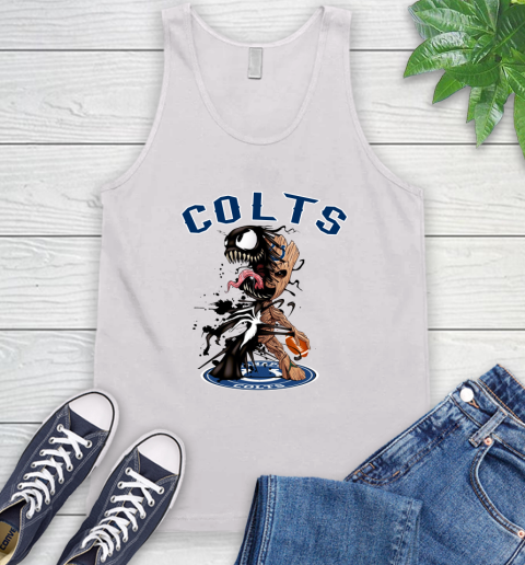 NFL Indianapolis Colts Football Venom Groot Guardians Of The Galaxy Tank Top