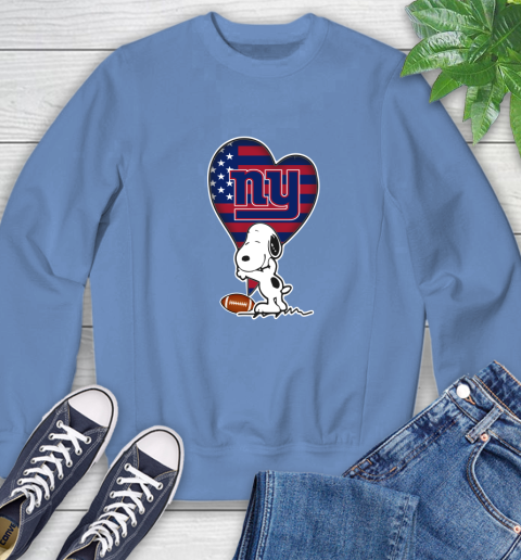 New York Giants NFL Football The Peanuts Movie Adorable Snoopy Sweatshirt 11