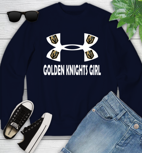 NHL Vegas Golden Knights Girl Under Armour Hockey Sports Youth Sweatshirt 2
