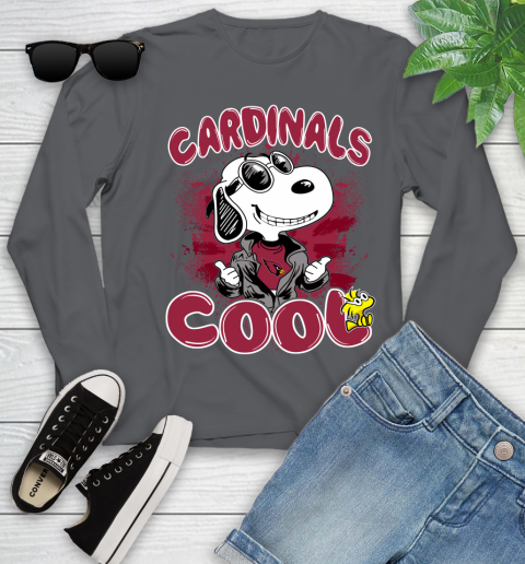 NFL Football Arizona Cardinals Cool Snoopy Shirt Youth Long Sleeve 8